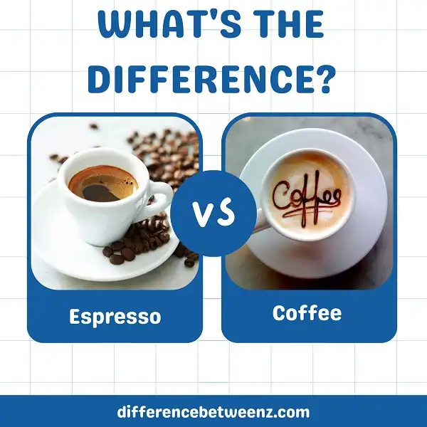 Difference between Espresso and Coffee