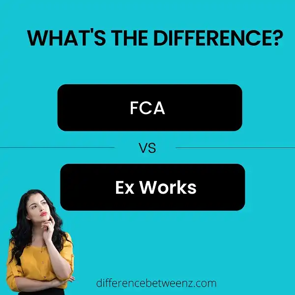 Difference between FCA and Ex Works