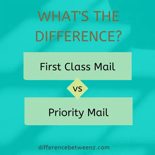 Difference Between First Class And Priority Mail Difference Betweenz 6996