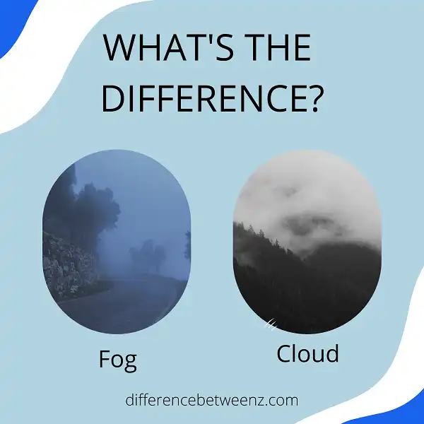 Difference between Fog and Clouds