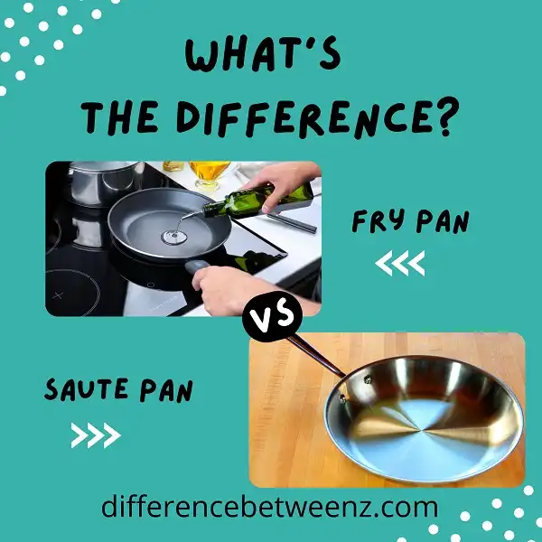 Difference between Fry Pan and Saute Pan