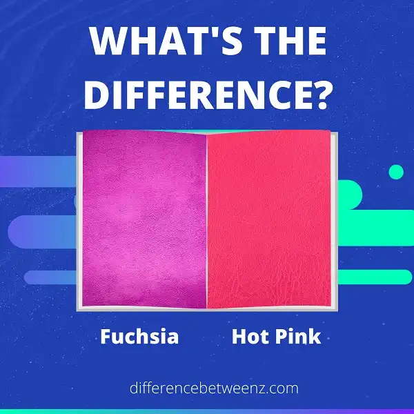 Difference between Fuchsia and Hot Pink