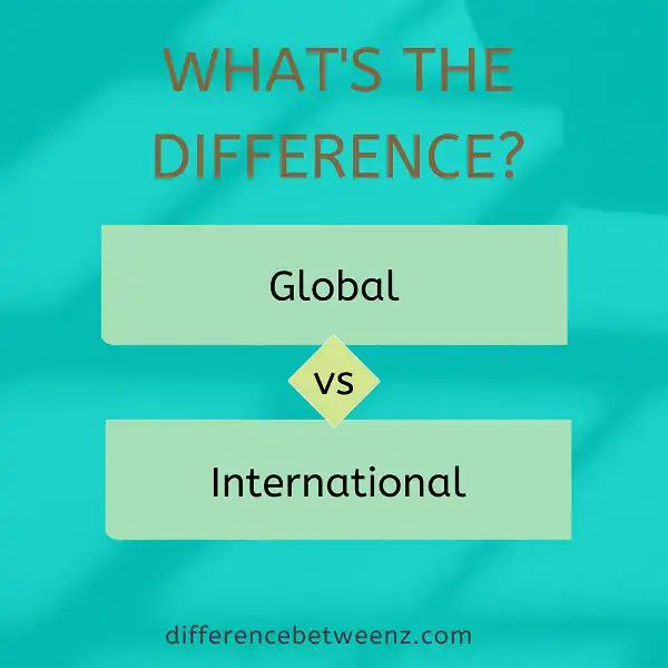 Difference between Global and International