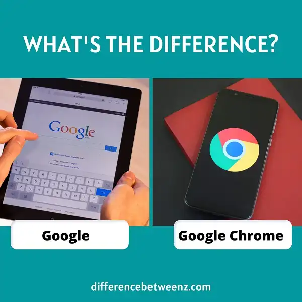Difference between Google and Google Chrome