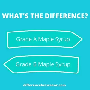 Difference between Grade A and B Maple Syrup