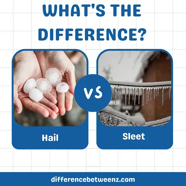 Difference between Hail and Sleet