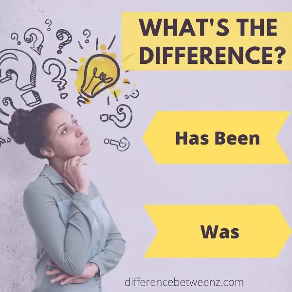 Difference between Has Been and Was