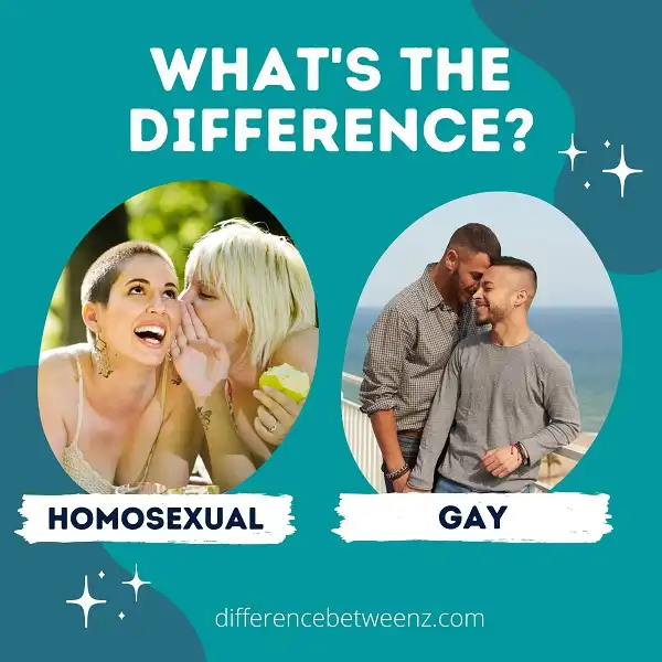 Difference between Homosexual and Gay