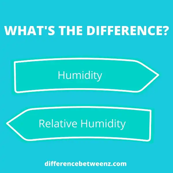 Difference between Humidity and Relative Humidity