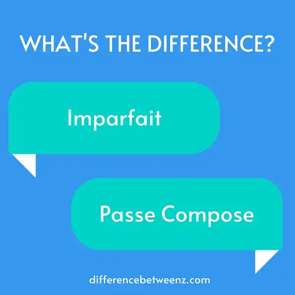 Difference between Imparfait and Passe Compose