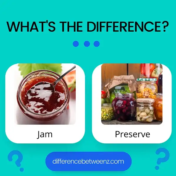 Difference between Jam and Preserves