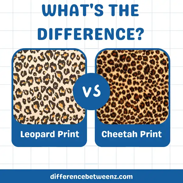 Difference between Leopard and Cheetah Print - Difference Betweenz
