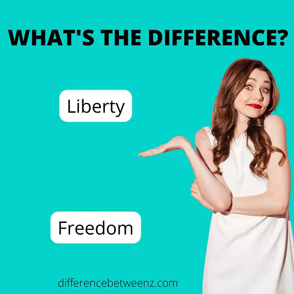 Difference between Liberty and Freedom