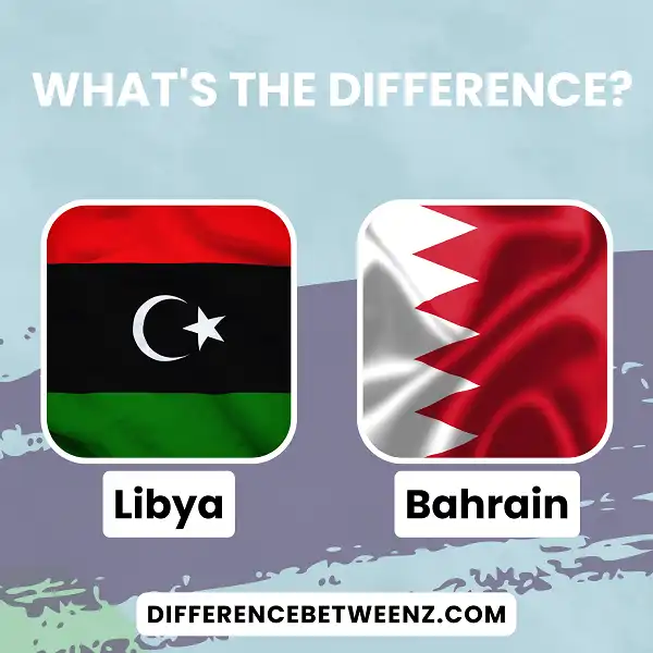 Difference between Libya and Bahrain
