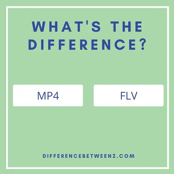 Difference between MP4 and FLV