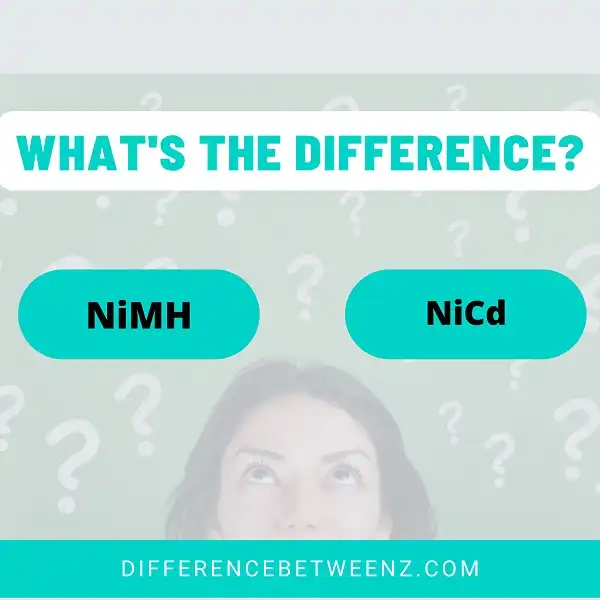 Difference between NiMH and NiCd