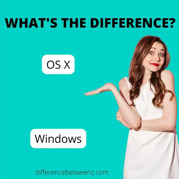 Difference between OS X and Windows