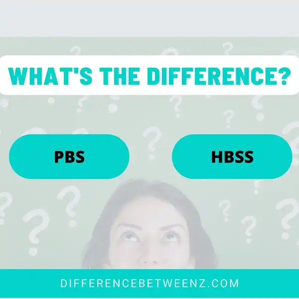 Difference between PBS and HBSS