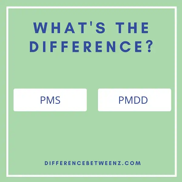 Difference between PMS and PMDD