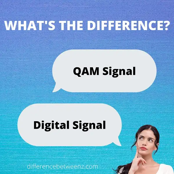 Difference between QAM Signal and Digital Signal