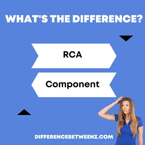 Difference between RCA and Component