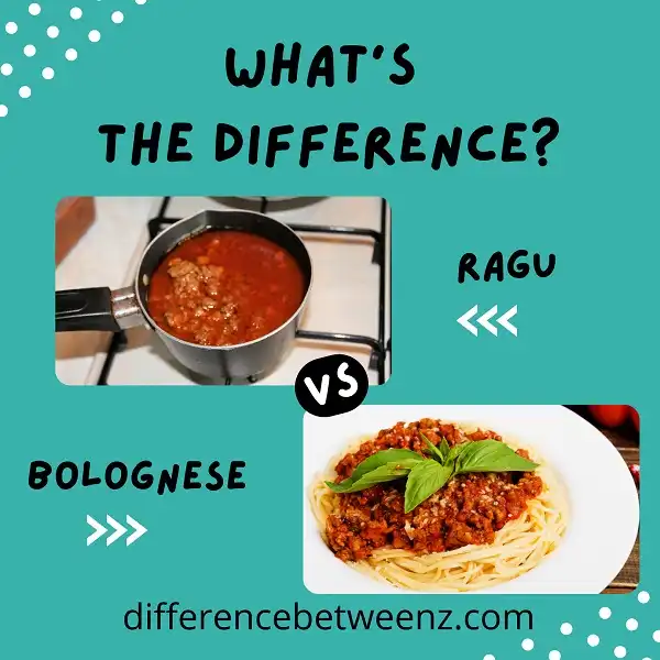 Difference between Ragu and Bolognese