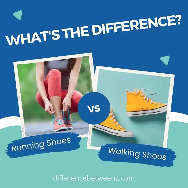 Difference between Running Shoes and Walking Shoes