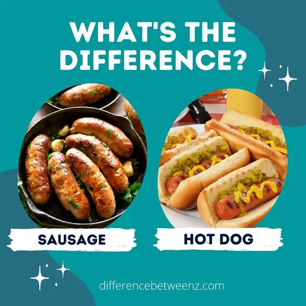 Difference between Sausage and Hot Dog