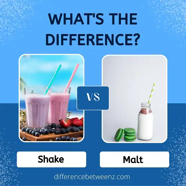 Difference between Shake and Malt