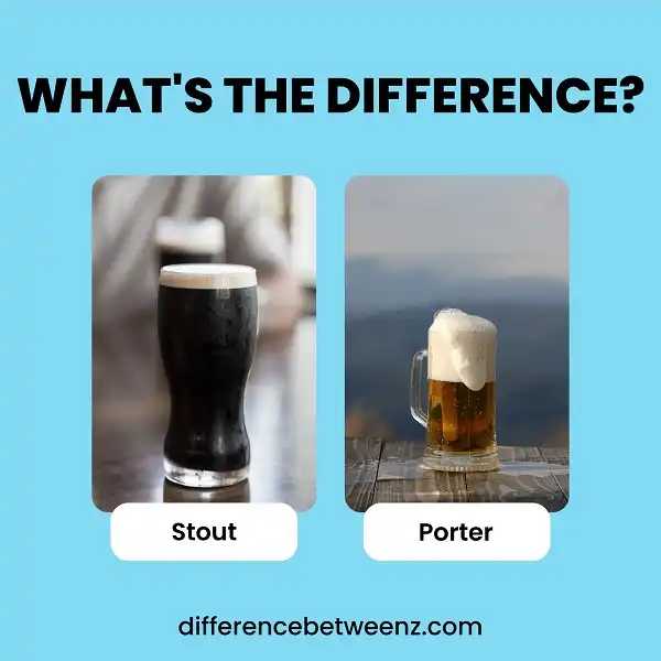 Difference between Stout and Porter