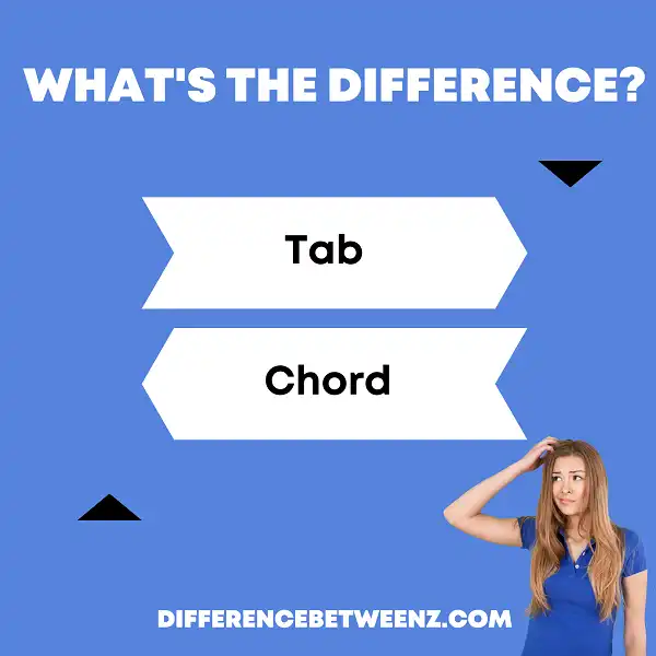 Difference between Tabs and Chords