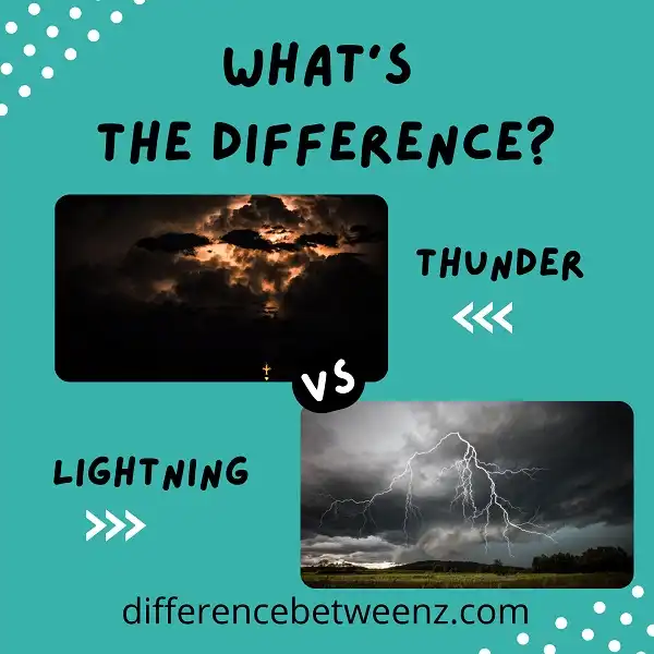 Difference between Thunder and Lightning