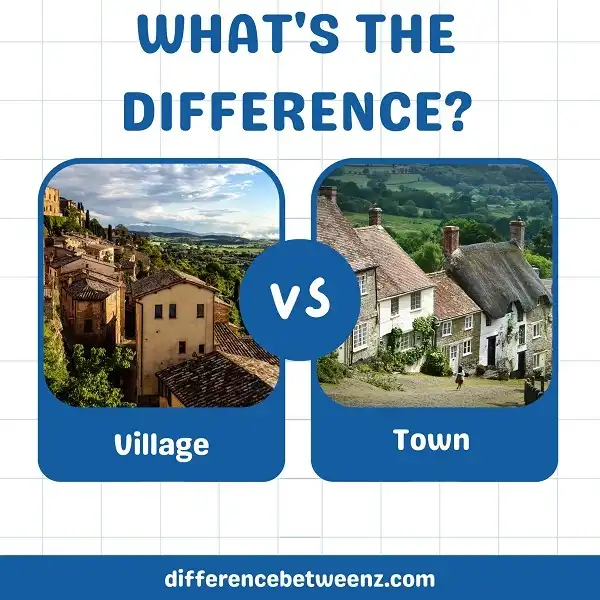 Difference between Village and Town