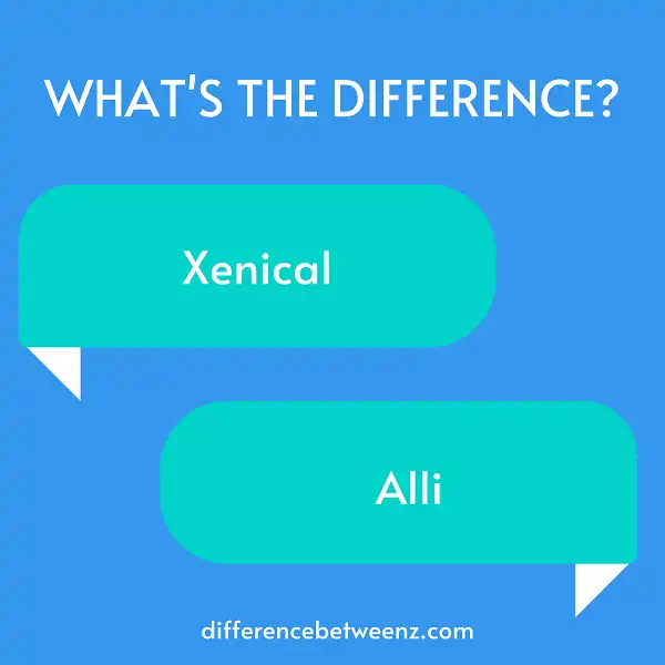 Difference between Xenical and Alli