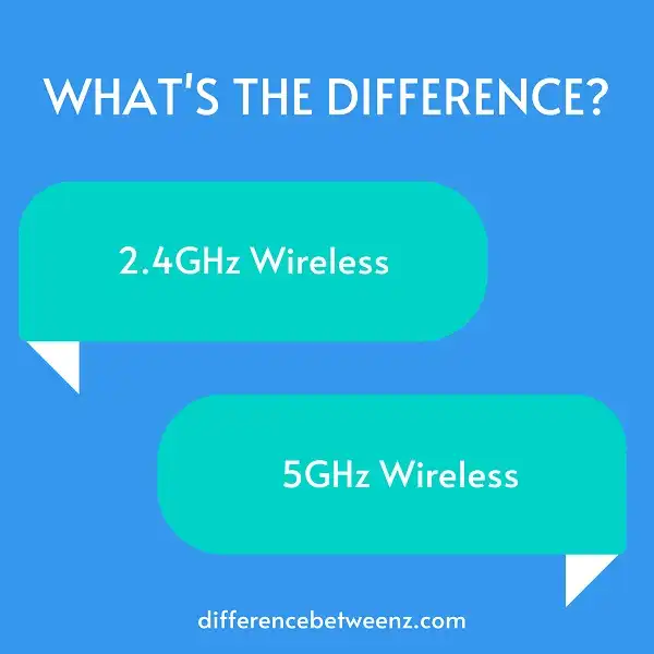 Difference between 2.4GHz and 5GHz Wireless