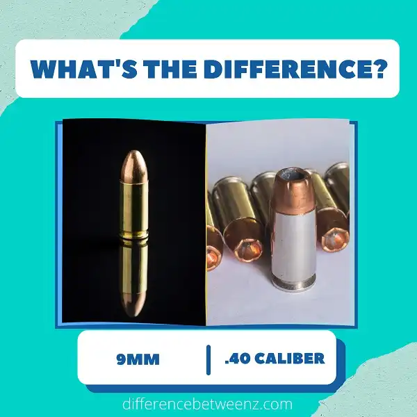 Difference between 9mm and .40 Caliber