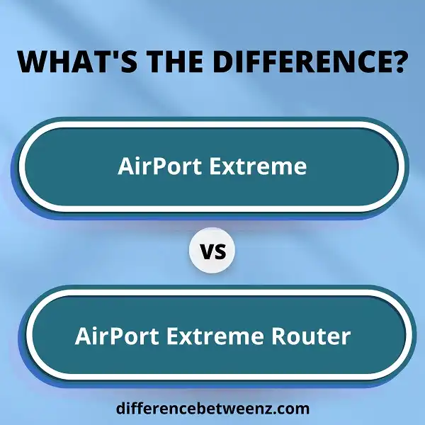 Difference between AirPort Extreme and AirPort Extreme Routers