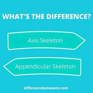 Difference between Axis and Appendicular Skeleton