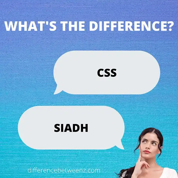 Difference between CSS and SIADH
