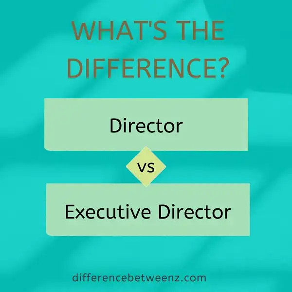 Difference between Director and Executive Director