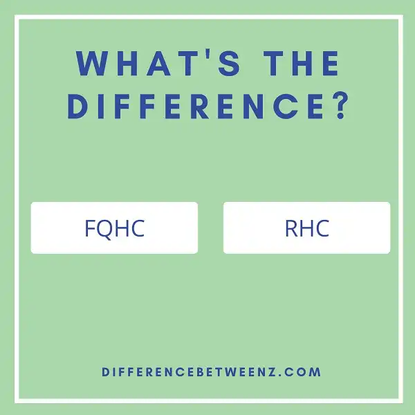 Difference between FQHC and RHC
