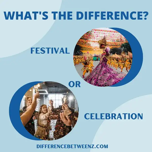 Difference between Festival and Celebration