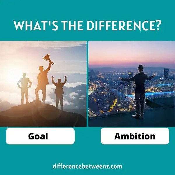 Difference between Goal and Ambition