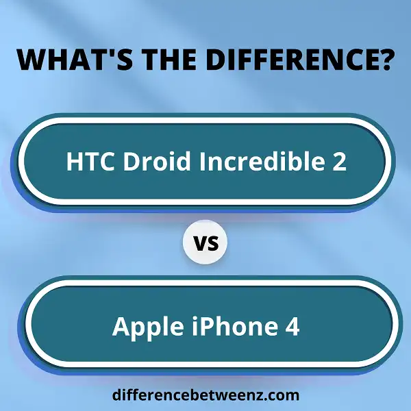 Difference between HTC Droid Incredible 2 and Apple iPhone 4