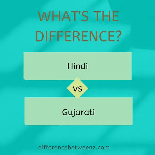 Difference between Hindi and Gujarati