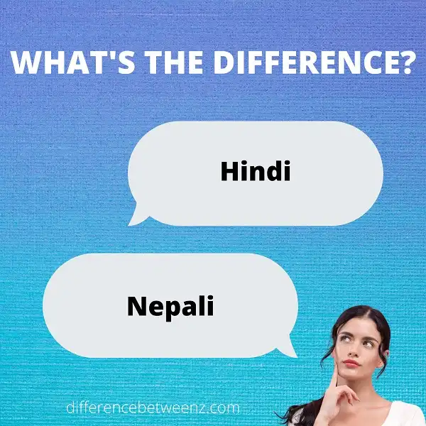 Difference between Hindi and Nepali