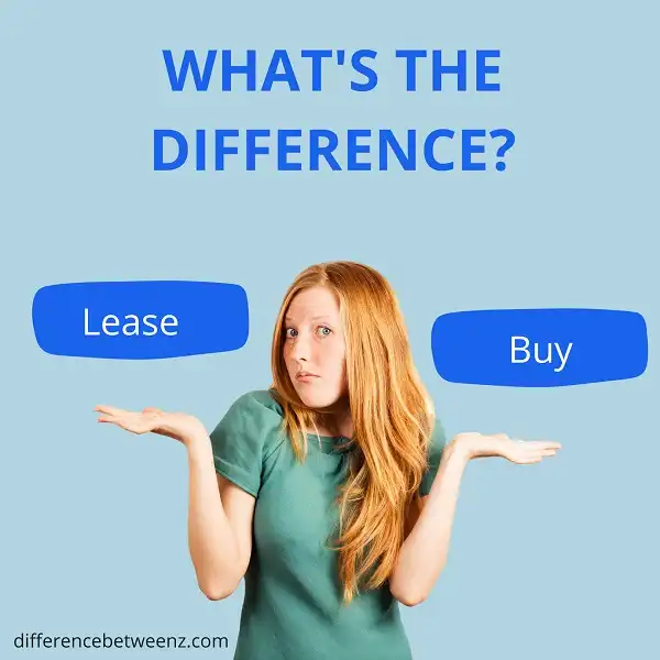 Difference between Lease and Buy