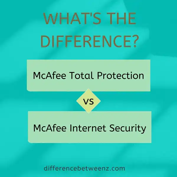 Difference between McAfee Total Protection and Internet Security