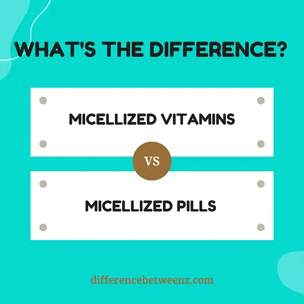 Difference between Micellized Vitamins and Micellized Pills