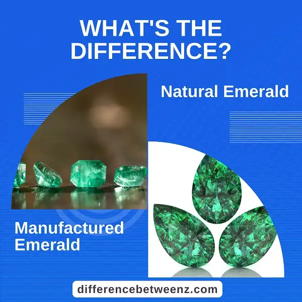 Difference between Natural and Manufactured Emeralds